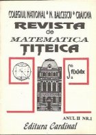 Revista matematica Titeica Anul