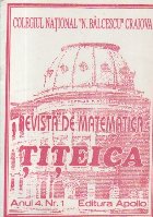 Revista matematica Titeica Anul