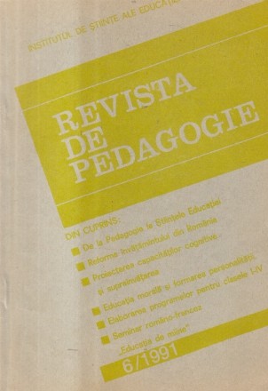 Revista de Pedagogie, Nr. 6/1991