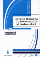 Revista Romana de Informatica si Automatica (RRIA) - 4 nr/an (2008) Revista Romana de Informatica si Automatica (RRIA) - 4 nr/an (2008)