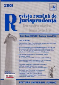 Revista romana de jurisprudenta nr. 2/2009