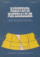Rezistenta materialelor - manual pentru licee industriale si agroindustriale (clasa a X-a)
