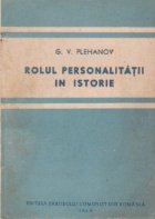Rolul personalitatii istorie