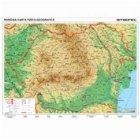 coperta România şi Moldova Harta Fizică: 160 x 120 cm
