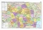 coperta Romania. Harta administrativa si a principalelor cai de comunicatie (Dimensiune: 140x100 cm)