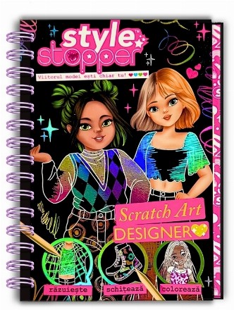 Scratch art desingner : răzuieşte, schiţează, colorează