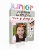 Scrie si sterge. Junior - Legume si fructe