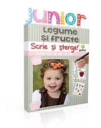 Scrie si sterge. Junior - Legume si fructe