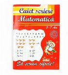scriem cifrele Caiet scriere pentru