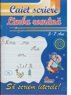 scriem literele Caiet scriere pentru