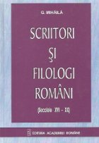 Scriitori filologi romani (Secolele XVI