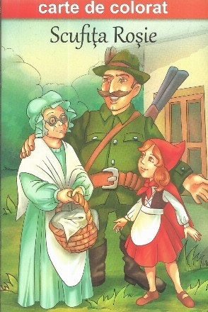 Scufita rosie. Carte de colorat