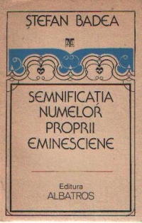 Semnificatia numelor proprii eminesciene