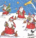 Servetele Craciun - Mos Craciun cu Stea (Set 20 buc.)