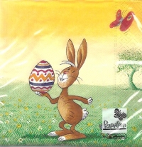 Servetele de Paste - Iepuras si ou colorat (Set 20 buc.)