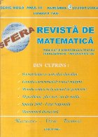 Sfera Revista matematica din Bailesti
