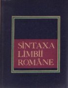 Sintaxa Limbii Romane Curs practic
