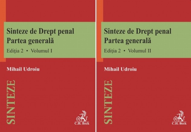 Sinteze de Drept penal. Partea generala (vol. I + vol. II). Editia 2