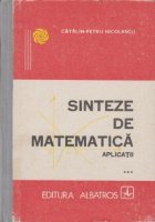 Sinteze matematica Aplicatii (***)