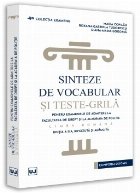 Sinteze de vocabular şi teste-grilă : pentru examenele de admitere la Facultatea de Drept şi la Academia de