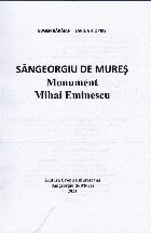Sângeorgiu Mureş monument Mihai Eminescu