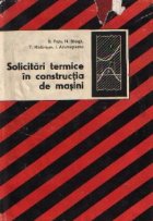 Solicitari termice constructia masini