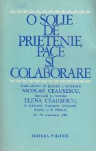 O Solie de Prietenie, Pace si Colaborare