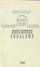Spatii metrice Probleme