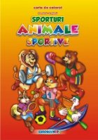 Sporturi - Animale sportive - Carte de colorat romana-engleza (format B5)
