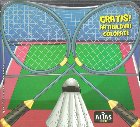 Sporturi. Lipeste si coloreaza: Badminton + abtibilduri colorate