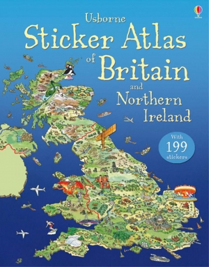 Sticker atlas of Britain and Northern Ireland