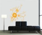 Sticker decorativ Floare cu cercuri 45x52