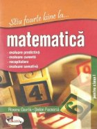 Stiu foarte bine matematica clasa