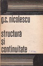 Structura si continuitate (Pagini de istorie literara)