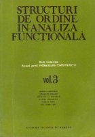 Structuri ordine analiza functionala Volumul