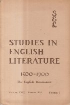 Studies in English Literature 1500-1900. The English Renaissance