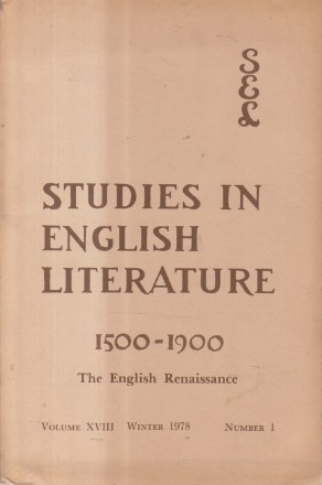 Studies in English Literature 1500-1900. The English Renaissance