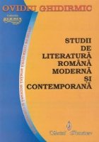 coperta Studii de literatura romana moderna si contemporana