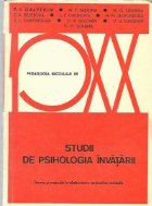 Studii de psihologia invatarii (Teorie si metoda in elaborarea actiunilor mintale)