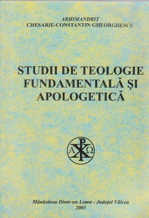 Studii  de teologie fundamentala si apologetica. Teza de licenta