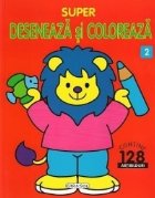 Super deseneaza si coloreaza 2 (contine 128 abtibilduri)