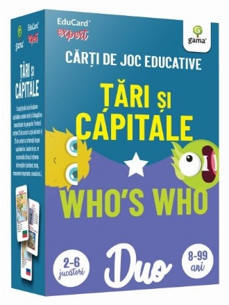Tari si capitale - Who's who. Carti de joc educative