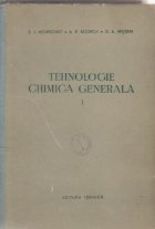 Tehnologie chimica generala, Volumul I