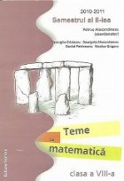 TEME MATEMATICA CLASA VIII SEMESTRUL