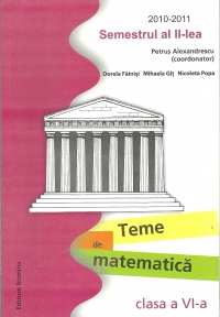 Teme de matematica (clasa a VI-a, semestrul al II-lea, 2010-2011)
