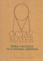 Teoria functiilor de o variabila complexa