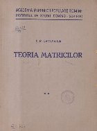 Teoria Matricilor, Volumul al II-lea (Gantmaher)