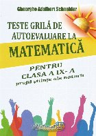 Teste grilă autoevaluare matematică pentru
