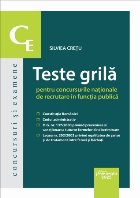 Teste grilă pentru concursurile naţionale de recrutare în funcţia publică
