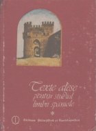 Texte alese pentru studiul limbii spaniole